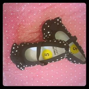 cute little girls black flats